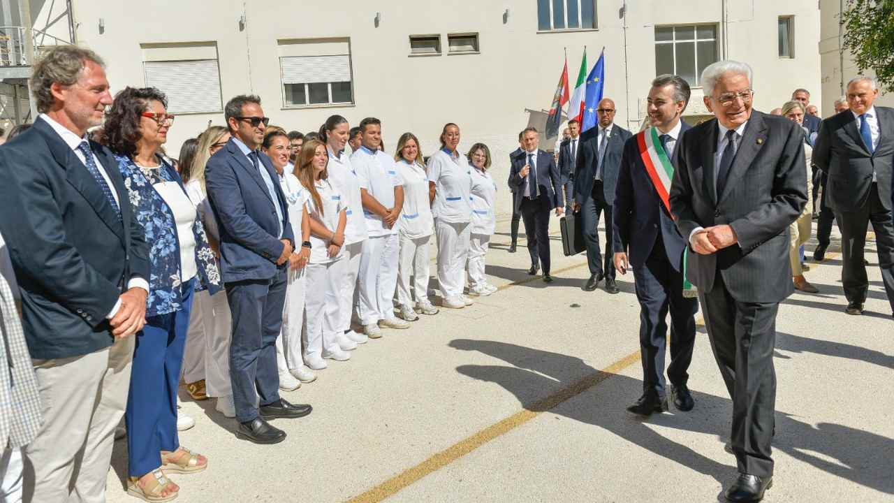 Colleferro, il presidente Mattarella e il sindaco Sanna