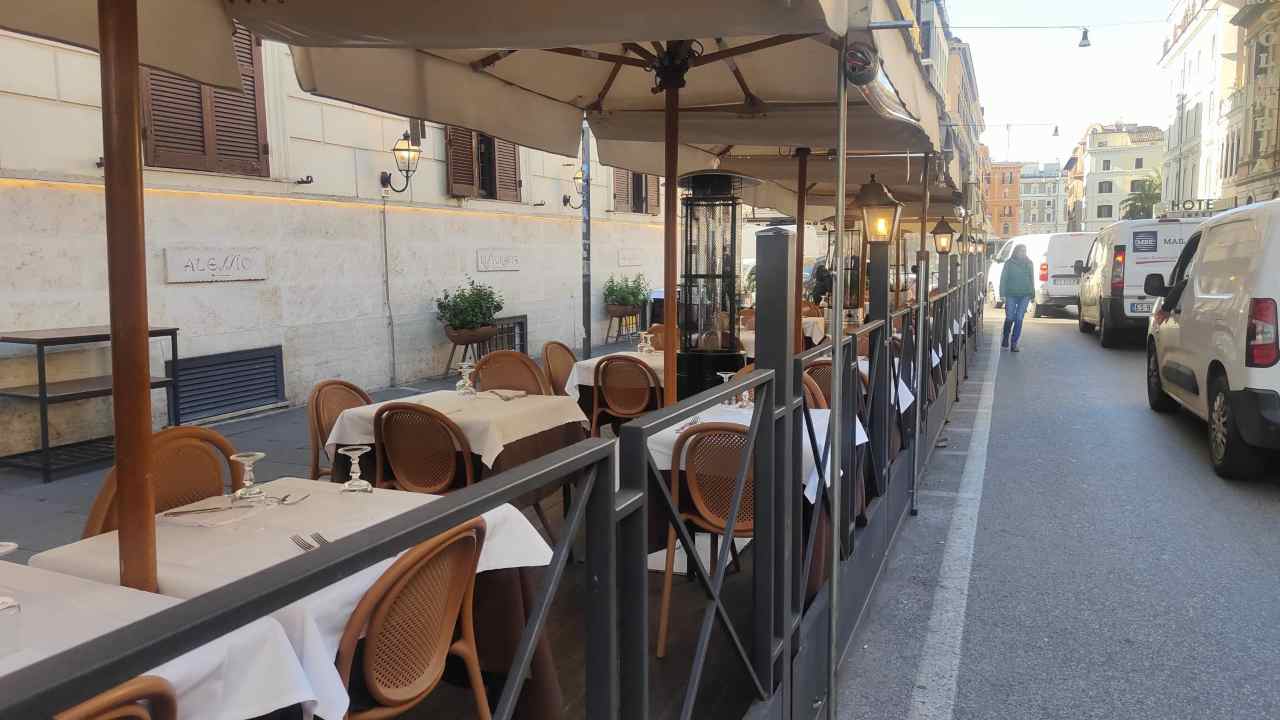 Dehors e tavolini a Roma