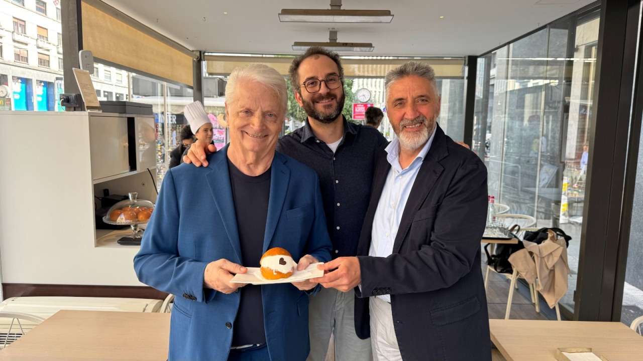 Iginio e Nicola Massari con Raffaele Del Verme