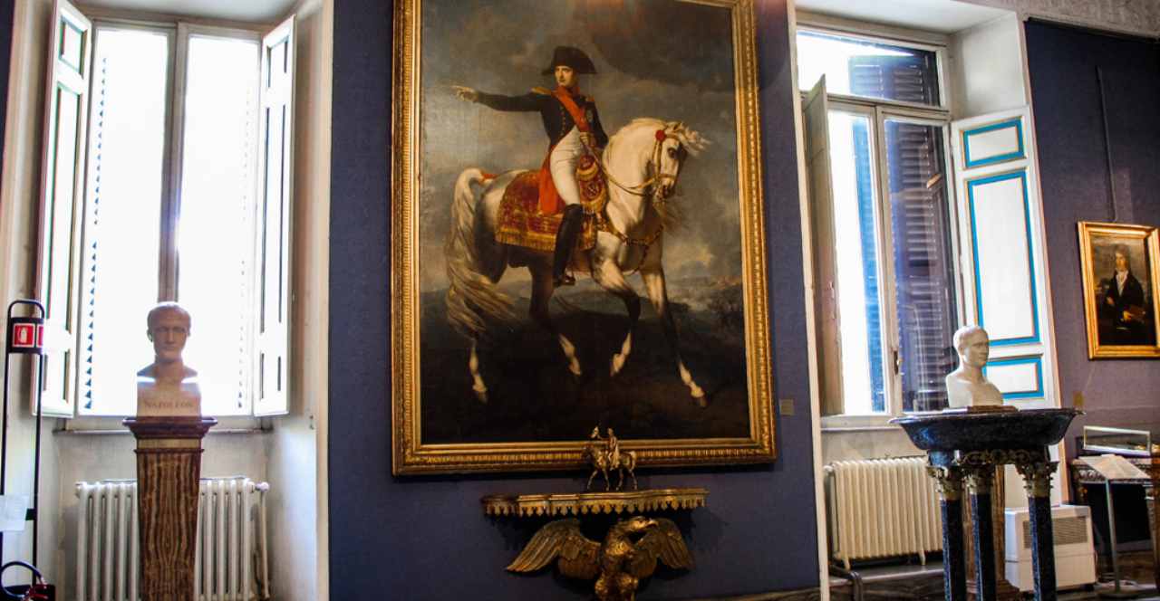 Ritratto di Napoleone durante la battaglia di Wagram (Museo Napoleonico)