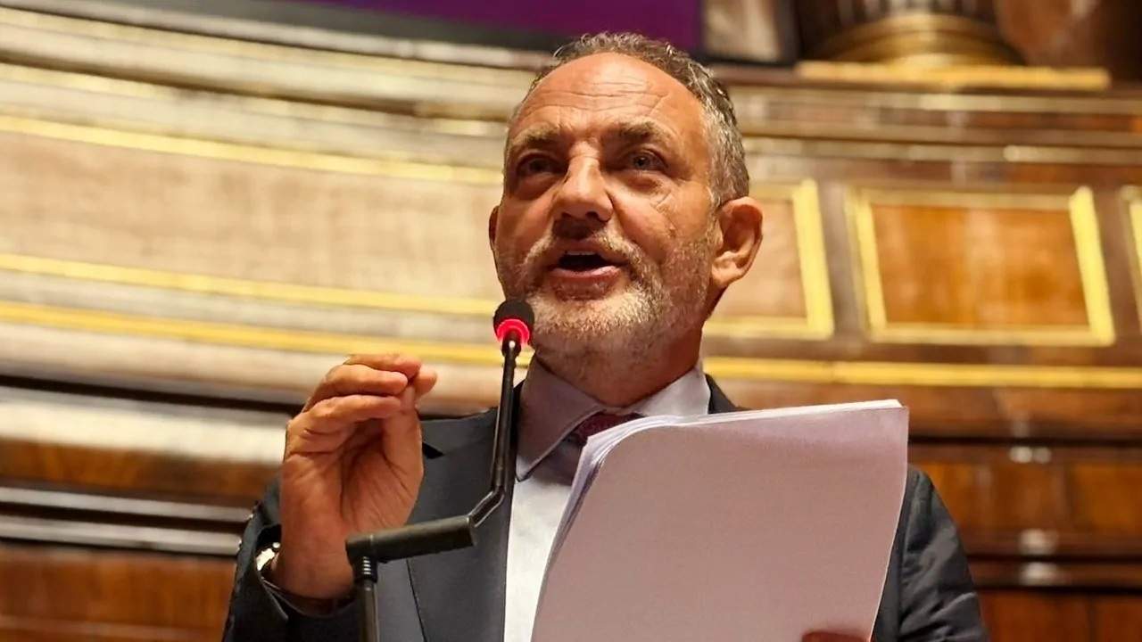 Il senatore pugliese Filippo Melchiorre durante audizione Dl accise