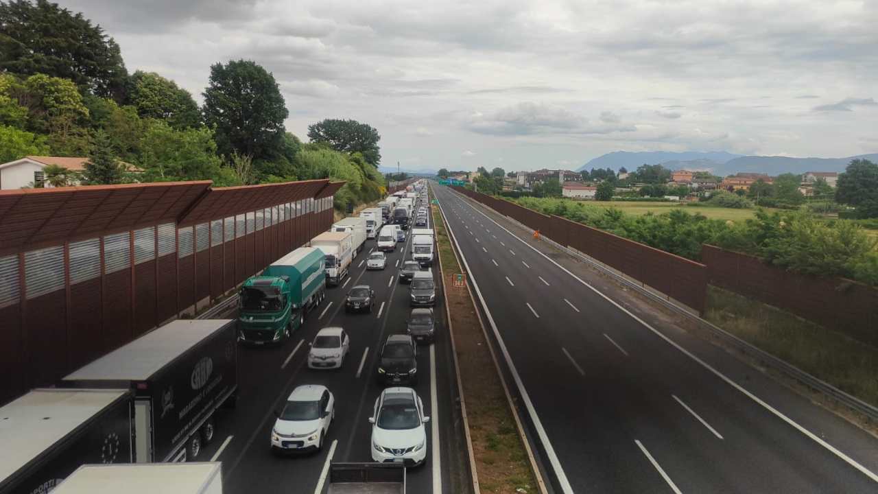 A1, code all'altezza di Valmontone