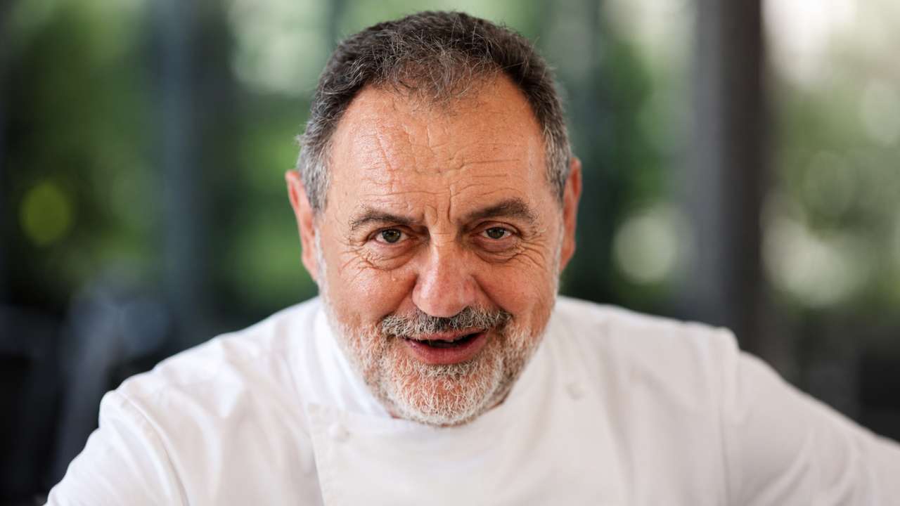 Gianfranco Vissani in divisa da chef