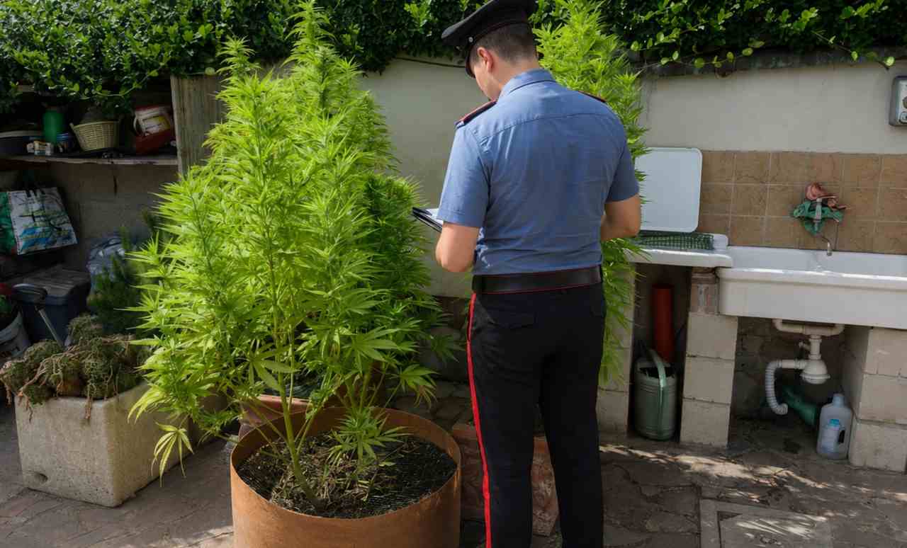 Piante canapa indiana sequestrate dai Carabinieri