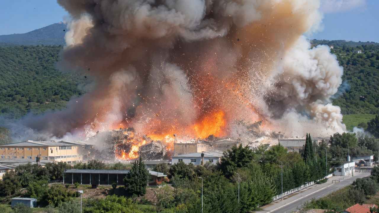 Colleferro, esplosione fabbrica di munizioni