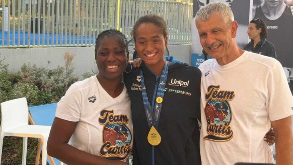 Sara Curtis con i genitori