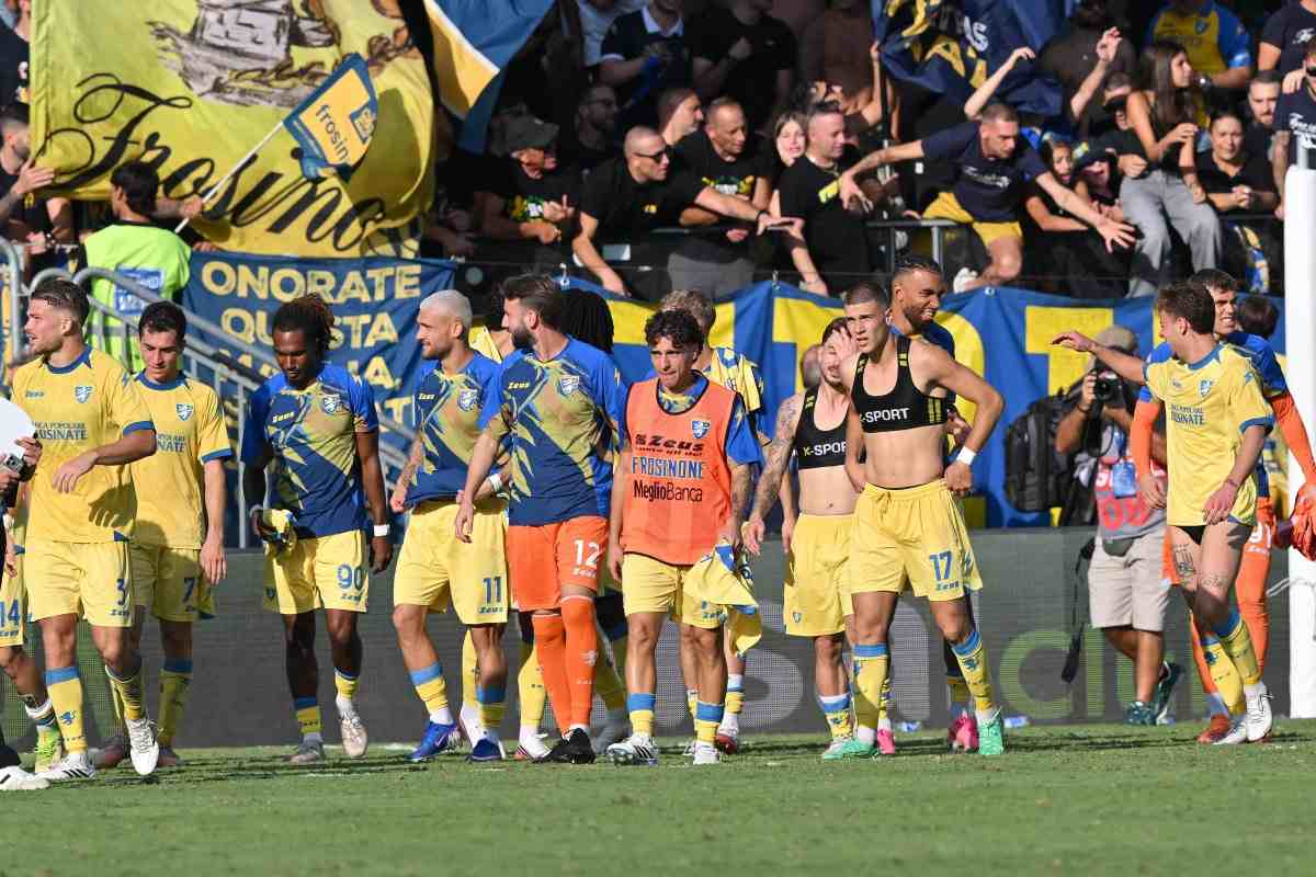 Frosinone 2-0 Como a fine gara