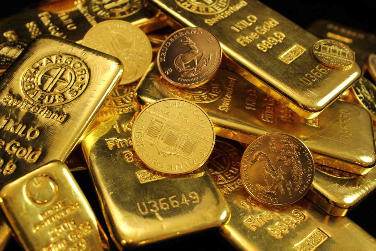 Lingotti e monete d'oro pexels zlataky, cz