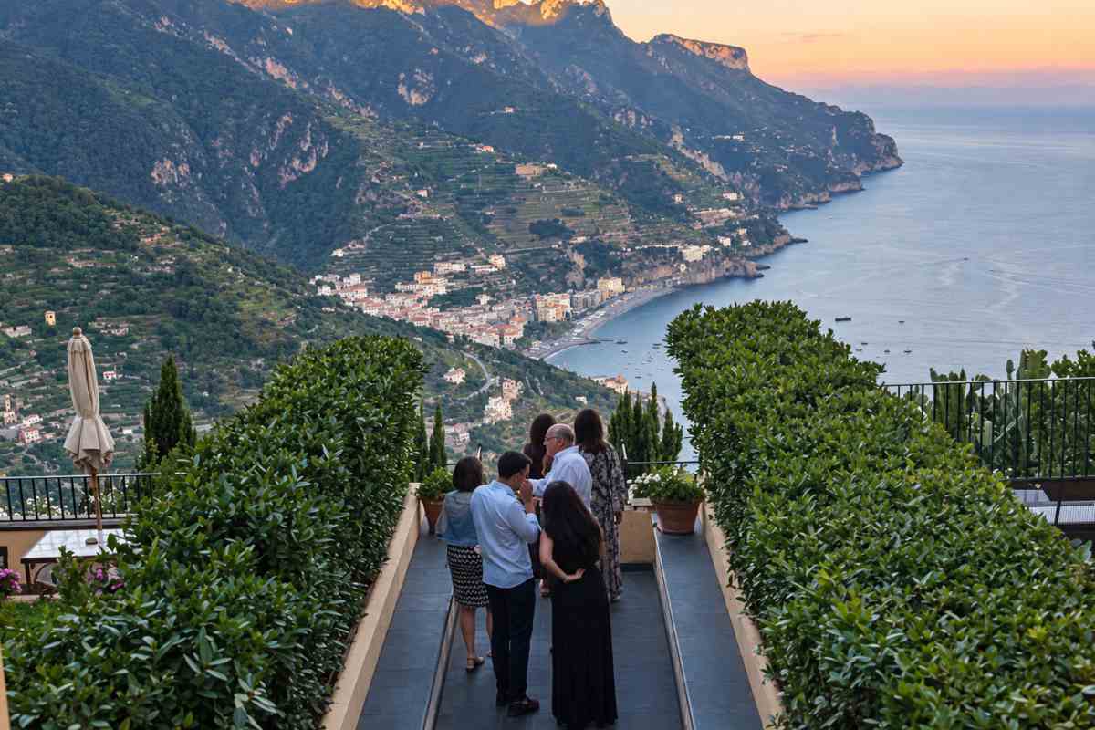 Medici senza frontiere, panorama Ravello dall'Hotel Caruso